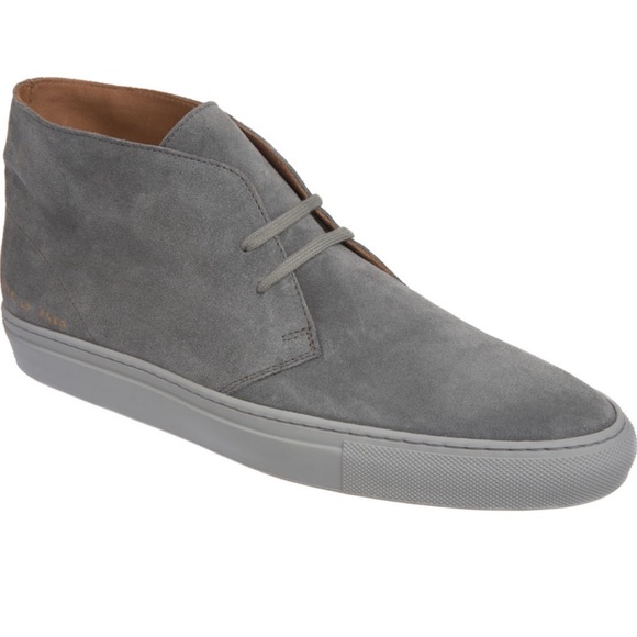 Common Projects suede leather Chukka hightop shoes , grey, size 10US /43 EUR - Picture 1 of 14